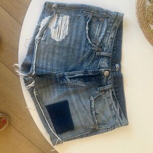 Urban Outfitters BDG Tomgirl High Rise Cuffed Distressed Denim Jean Shorts
